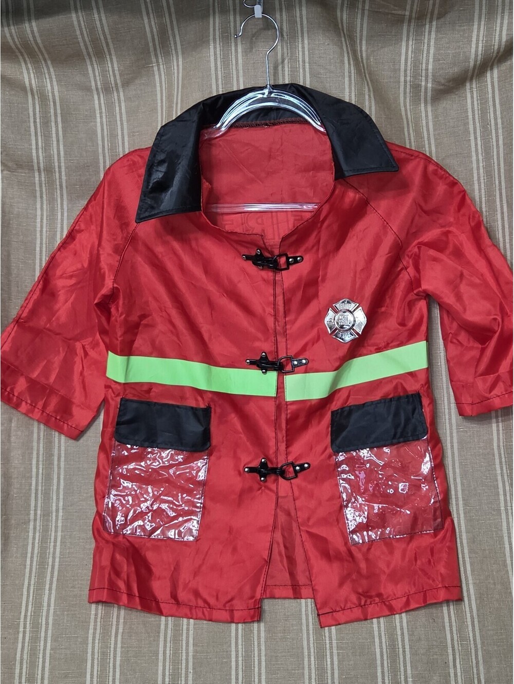 Child's Firefighter Costume Jacket 10-12 Fire Chief Halloween